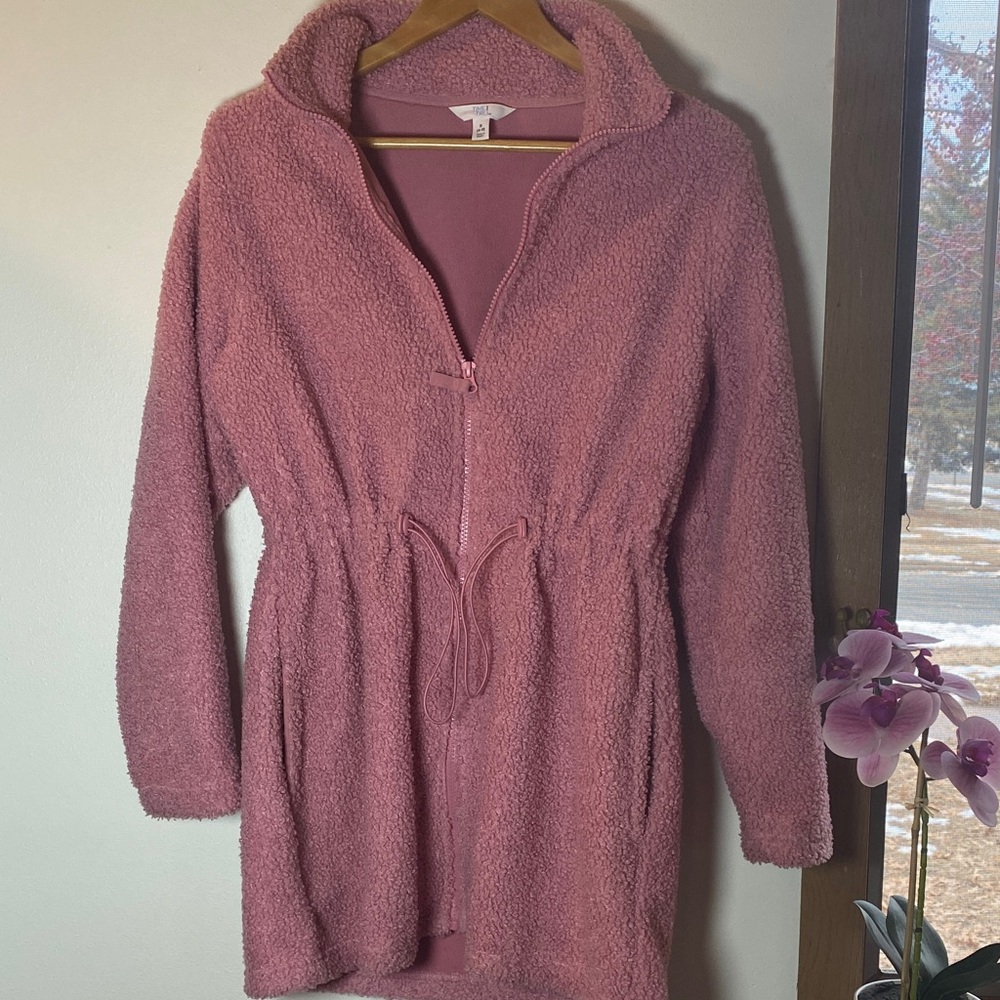 Time and Tru Pink Teddy Jacket